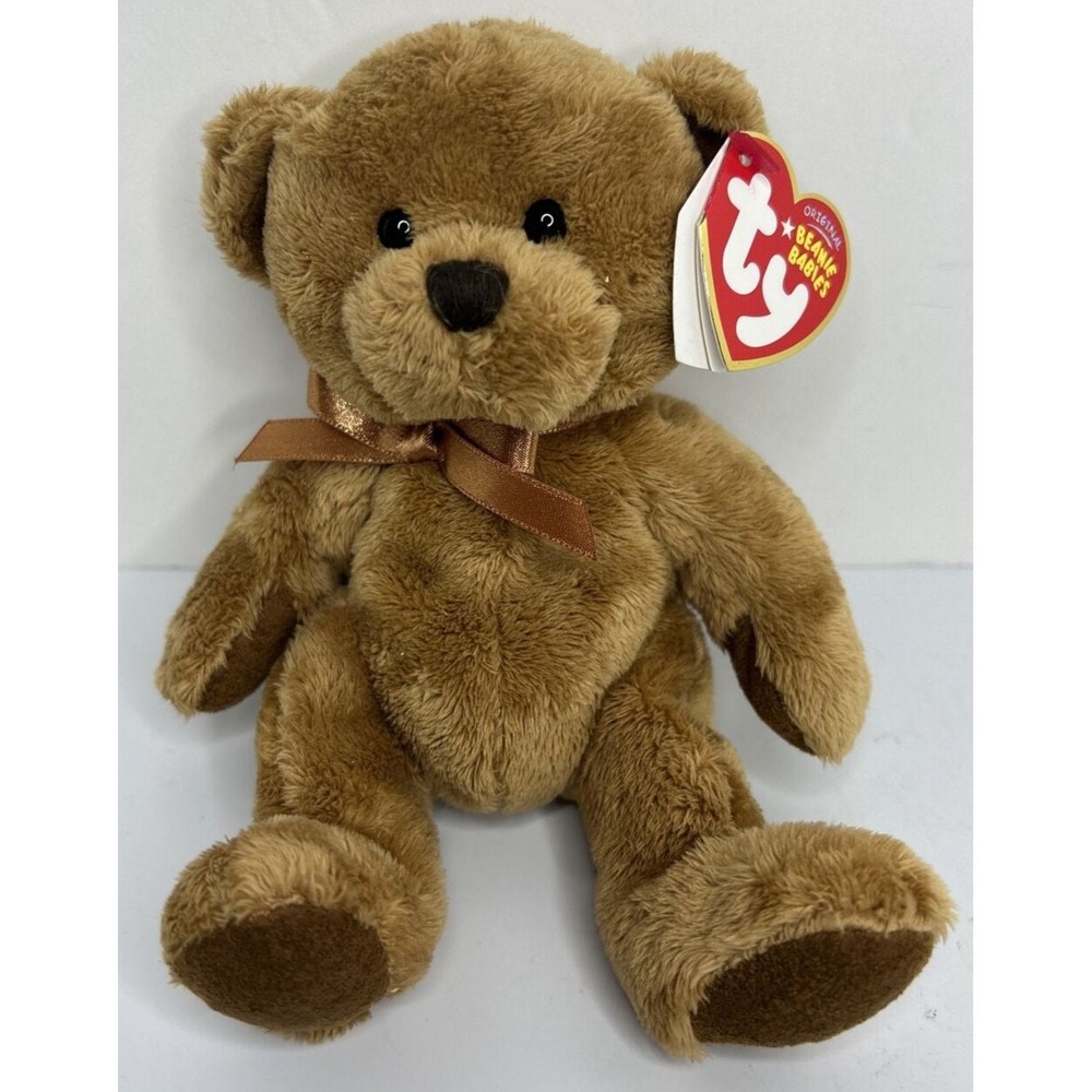 2007 Ty Beanie Baby Fuddle Retired Teddy Bear Brown Plush BB23